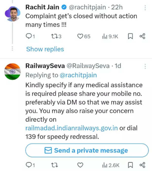 Railway response