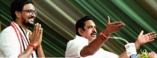ADMK’s Singai G Ramachandran with party chief E Palanisami