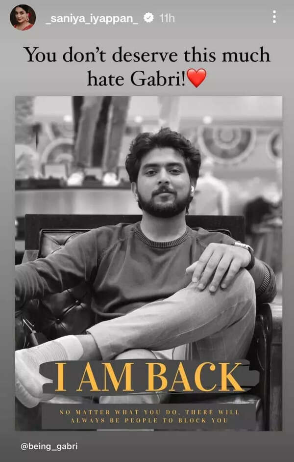 Saniya Iyyappan backs Bigg Boss Malayalam 6's Gabri, says 'You dont ...