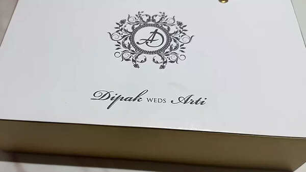 Arti's wedding invite