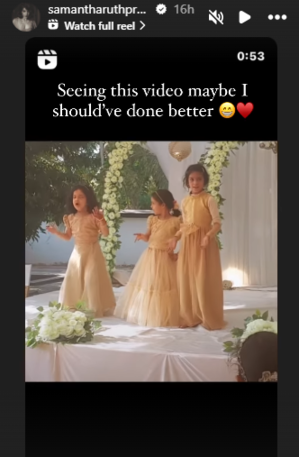 Sam insta story