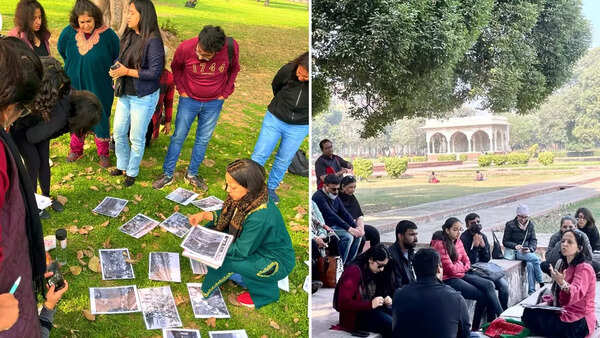 Nitika Arora conducts a baithak cum walk (pic: @darwesh_taleweavers)
