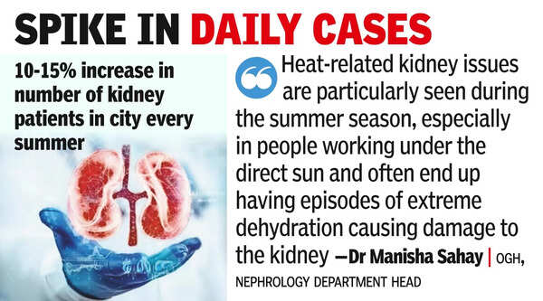 Heat exposure and dehydration promote kidney damage: Doctors