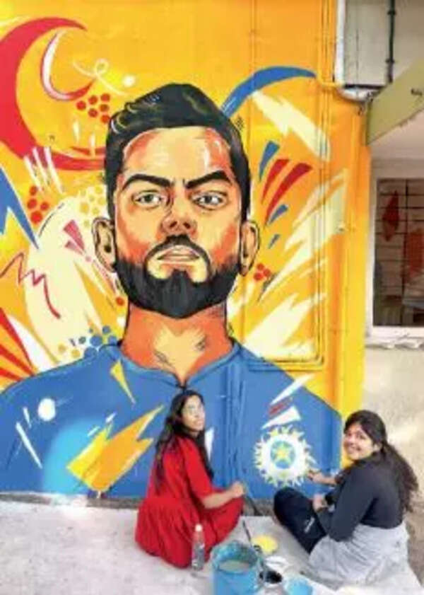Virat Kohli mural