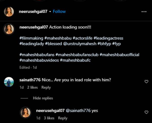 Neeru Shegal Comment