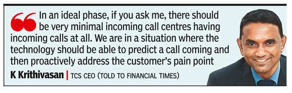 AI threat to call centre jobs: TCS CEO