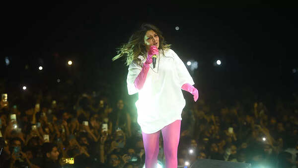 The singer performed on songs like Buzz and Paani Paani