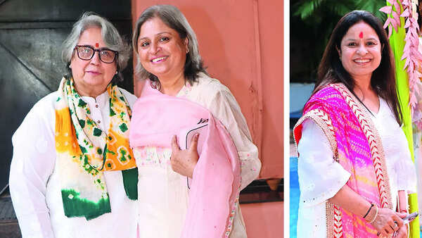 (L) Sudha and Rekha Kapoor (R) Vanisha Khanna