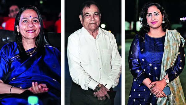(L) Mahalakshmi Subramani (C) Zafar Nabi (R) Sugandha
