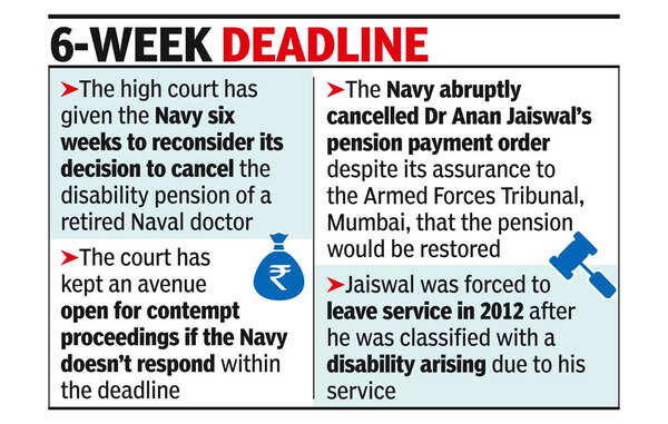 HC tells Navy to rethink stopping ex-doc’s pension
