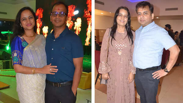 (L) Dr Priti Gupta and Amit Gupta (R) Dr Ranjana and Dr Anand Prasad