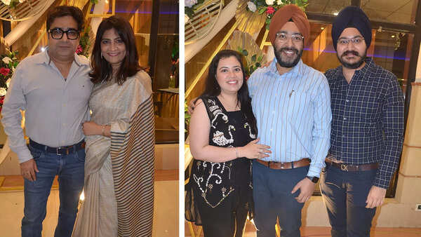 (L) Rohit Tondon and Kriti Tondon (R) Supreet Bhalla, Gupreet Bhalla and Harmeek Singh