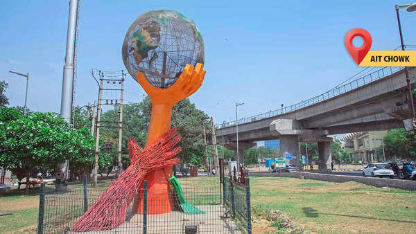 The installations are a reminder to protect the environment