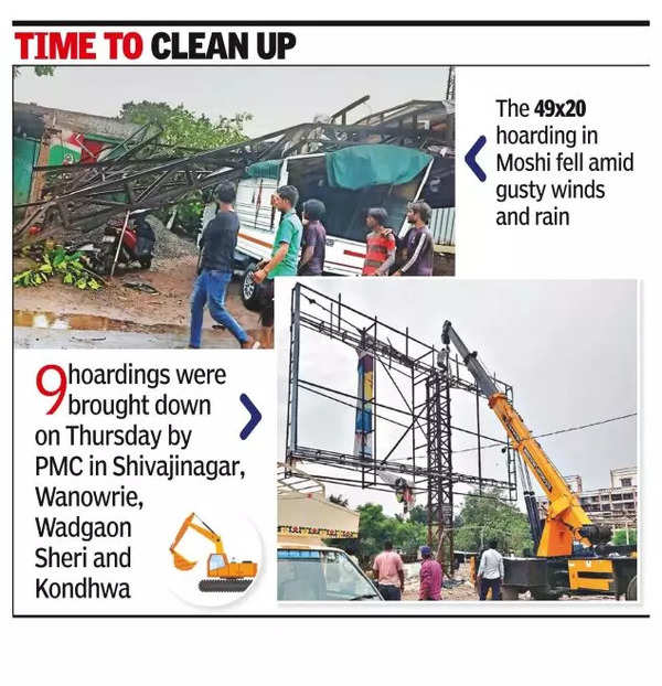 Hoarding Demolition: PMC Launches Drive To Demolish Dangerous Hoardings ...