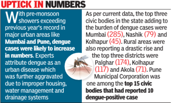 Dengue: Increase in Dengue Cases in Maharashtra Due to Early Showers ...