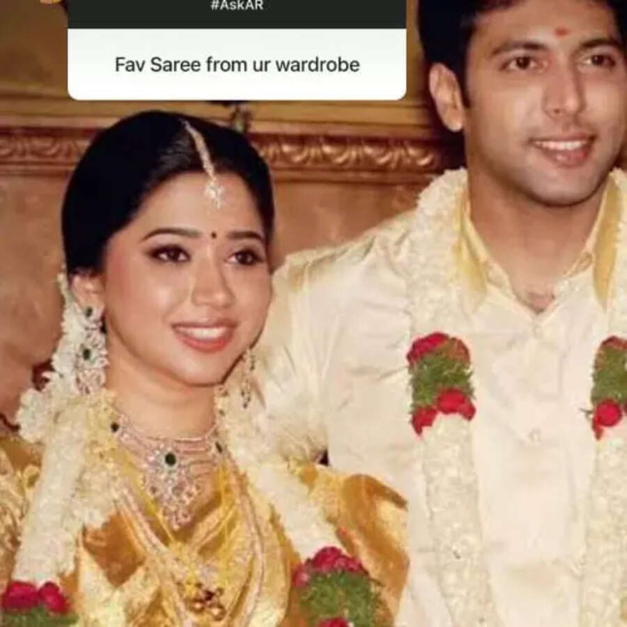 Aarti Ravi and Jayam Ravi (Ravi Mohan) - Marriage day photo