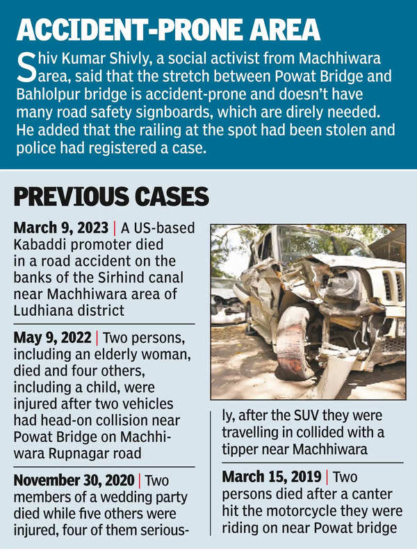 2 kids among 4 killed as jeep crashes near Sirhind canal