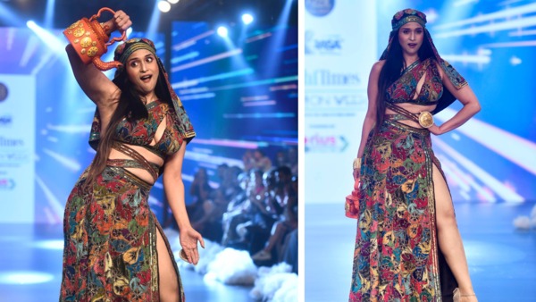 Bigg Boss 17 contestant Mannara Chopra walked as the showstopper