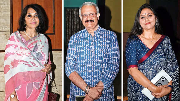 (L) Kanak Rekha Chauhan (C) Pankaj Gupta (R) Prabha