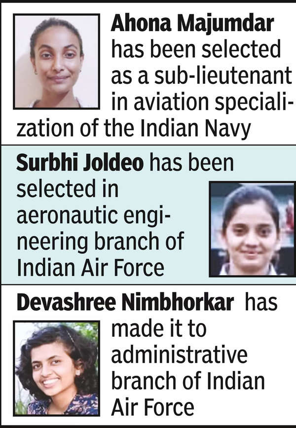 3 city girls crack SSB, all set to join Air Force and Navy