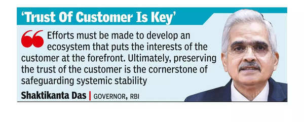 RBI Governor Shaktikanta Das: 'Finance sector governance needs highest ...