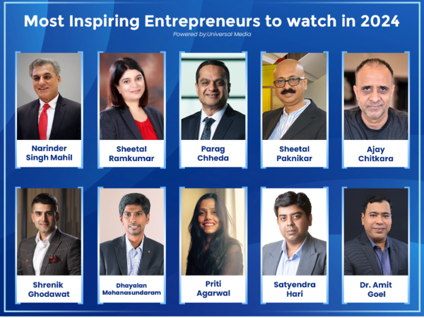 Most Inspiring Entrepreneurs to watch in 2024 - Times of India