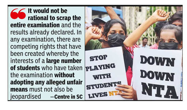 Leak ‘minuscule’, no need to scrap NEET-UG: Centre in SC