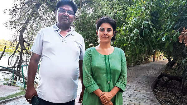 Rizwaan with actress Isha Talwar