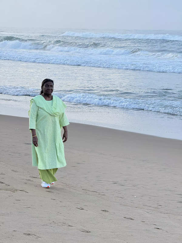 President Droupadi Murmu at Puri Beach