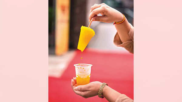 Visitors enjoyed all things mango at the fest, like mango chuski