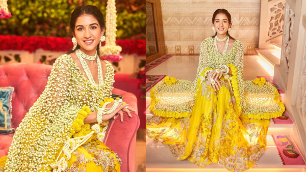 Radhika Merchant's Haldi Outfit