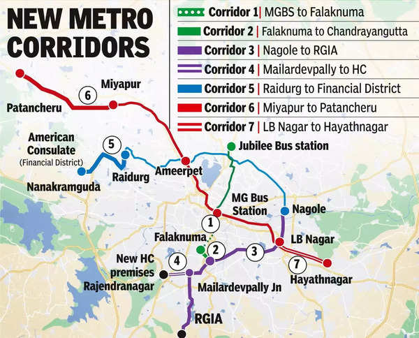 Metro Rail Phase-2 Project: Hyderabad Metro Phase-II Project to be a ...