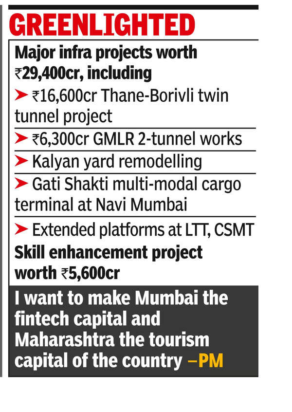 PM flags off ₹29,400cr infra projects in city, says his govt created 8cr jobs in 3-4 years