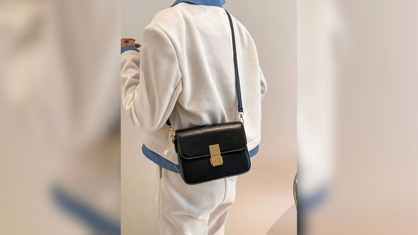 Cross-body with a bag behind the body