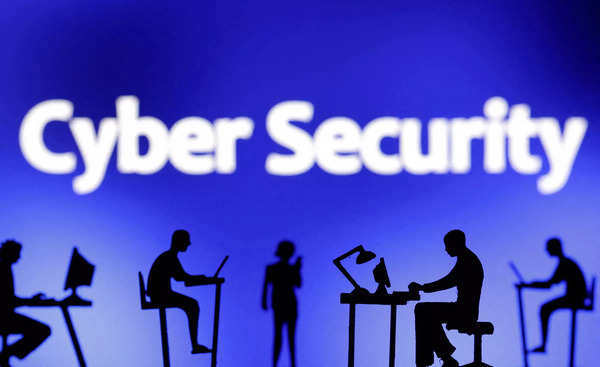 FILE PHOTO: Illustration shows words "Cyber Security