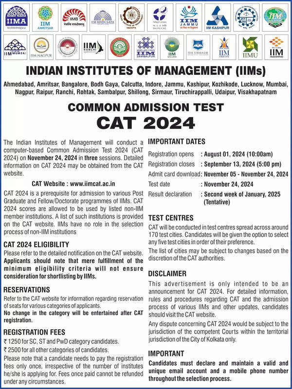 IIM Calcutta notice