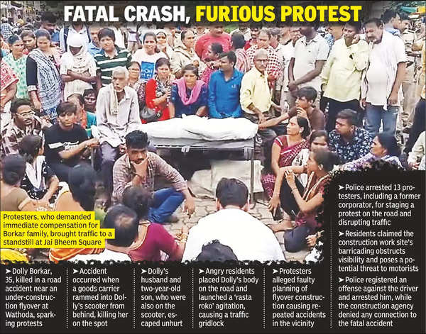 Wathoda: Protesters Block Road with Body of Woman Killed in Accident at ...