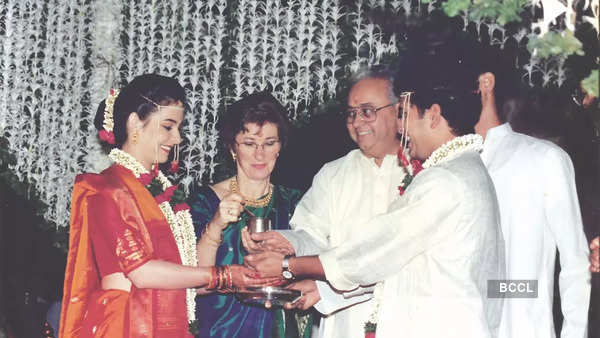 Sachin and Anjali Tendulkar with Anjali's parents