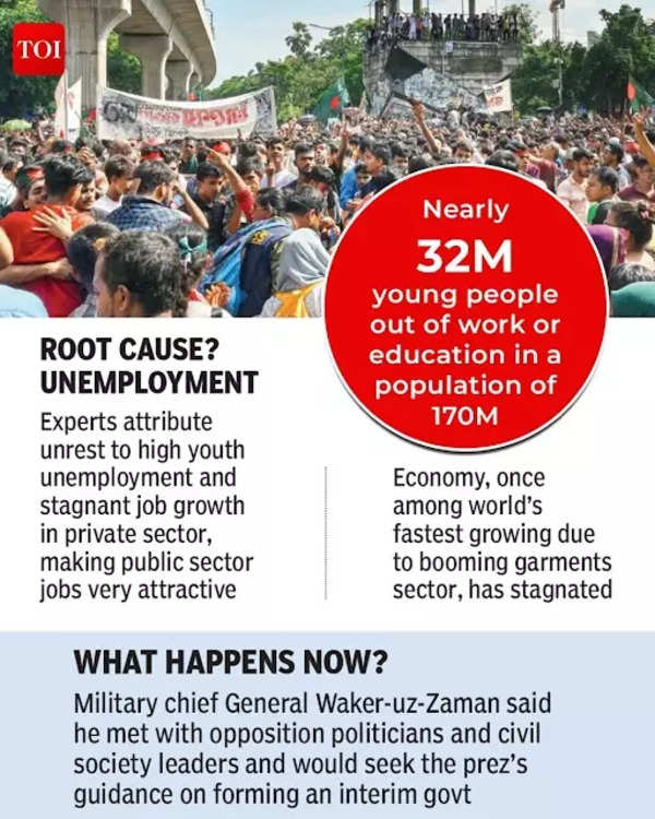 Unemployment is seen as a major cause of the unrest