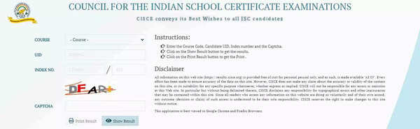 ISC Year 2024 Improvement Examination