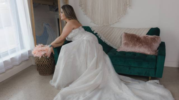 A bridal couture