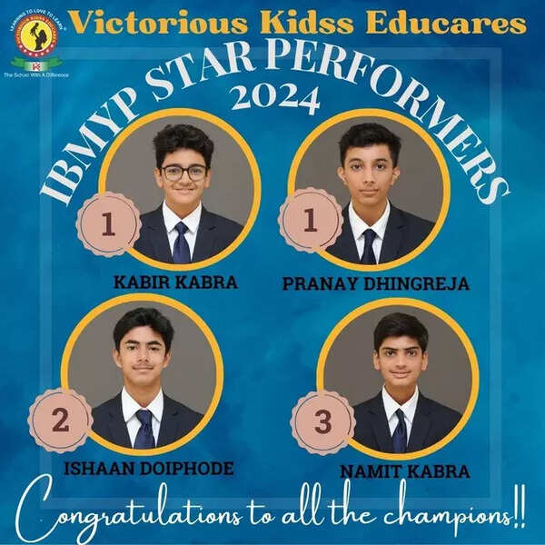 Students of Victorious Kidss Educares excelled in the International Baccalaureate Middle Years Programme June Examination 2024.