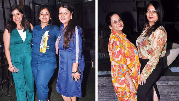 (L) Pratishtha, Priyanka Sethia and Priyanka Jain (R) Richu and Ekta