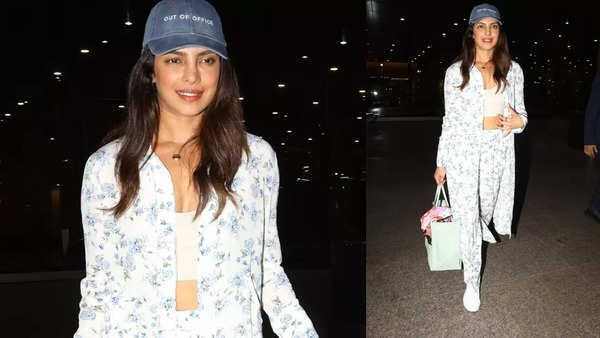 Netizens can’t stop gushing over Priyanka Chopra’s look and fitness as she makes a surprise visit to Mumbai: ‘What does she eat?’ – PICS inside | Hindi Movie News