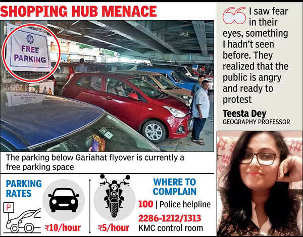 Challenged after asking for note, pro fights Gariahat parking mafia