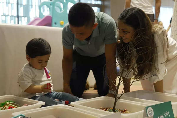 Sunil Chhetri and Sonam