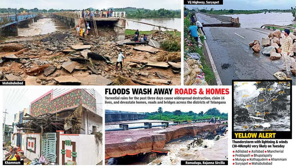 Rain Death Toll Hits 16, T Resources In Deep Water
