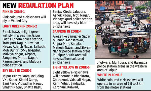 E-Rickshaws: Colour-coded system for e-rickshaws and buses implemented ...