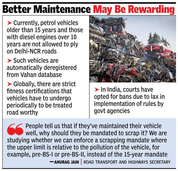 Government revises vehicle scrapping standards