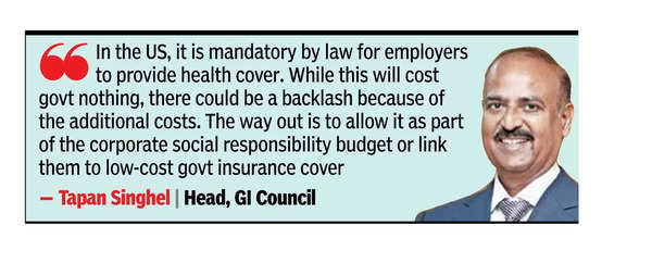 ‘Mandate cos to give health covers to all staff’